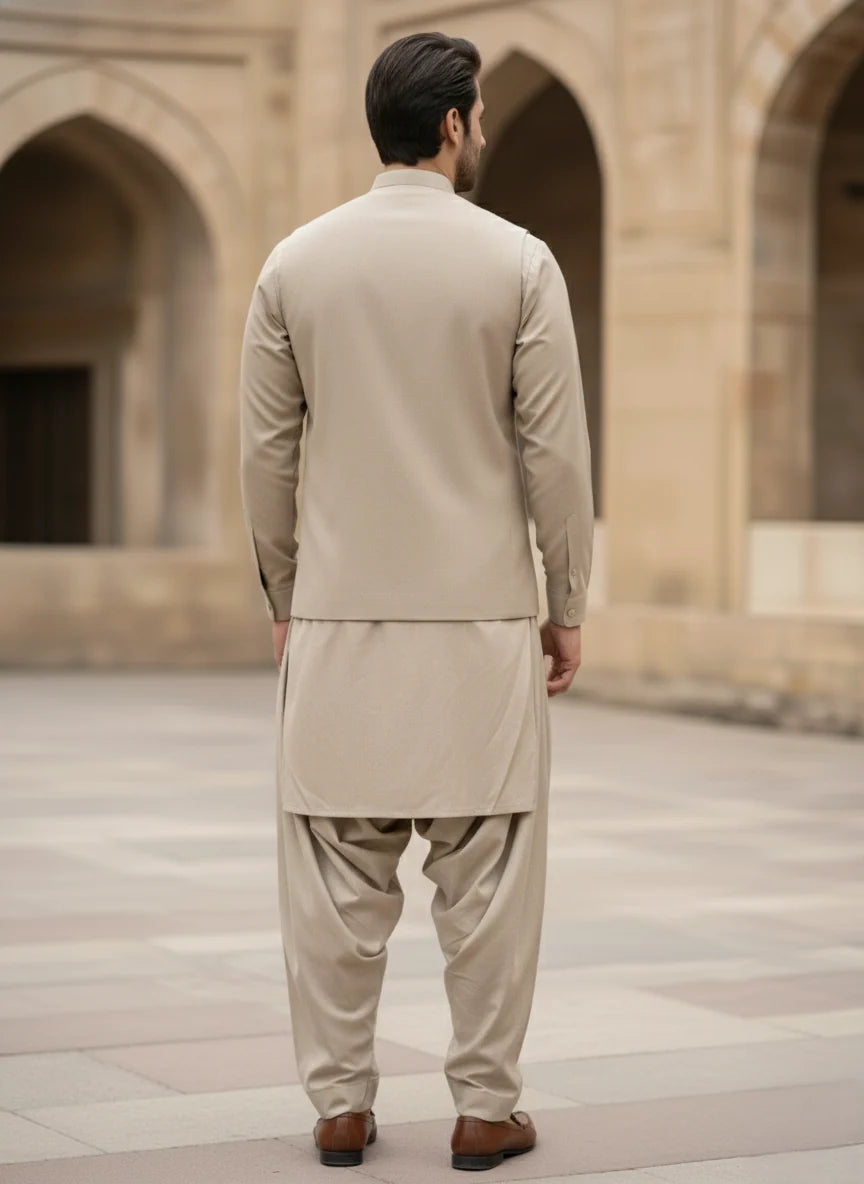 (3 PIECE) - SAHARA BEIGE PRESTIGE SUIT