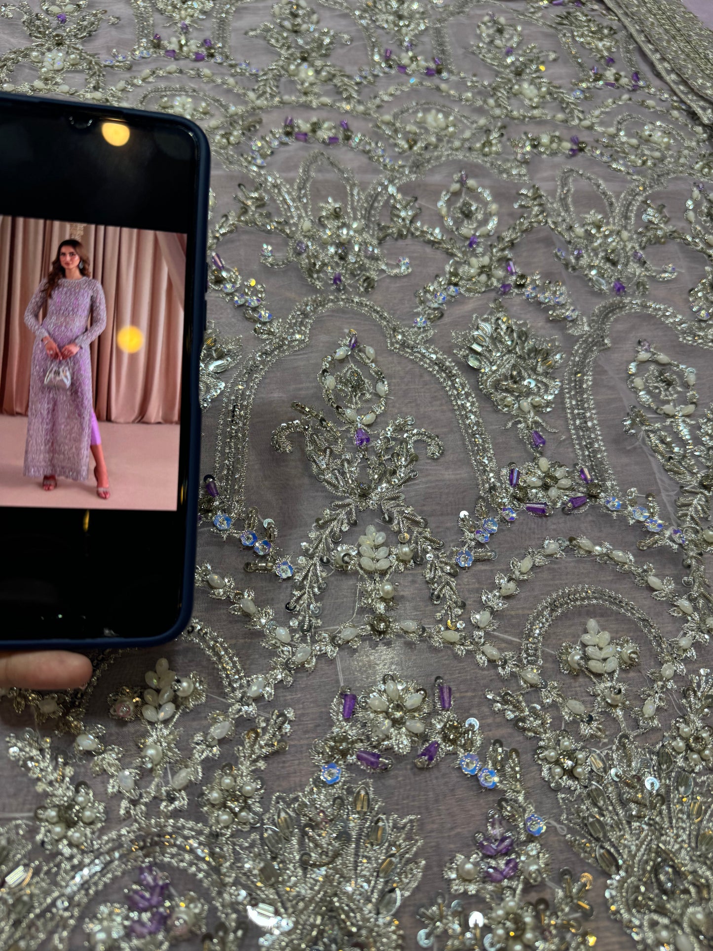 kanwal Malik lilac handmade wedding edition