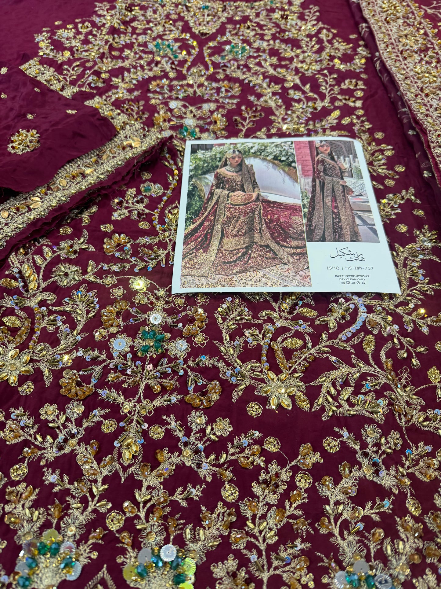 Haris shakeel red bridal