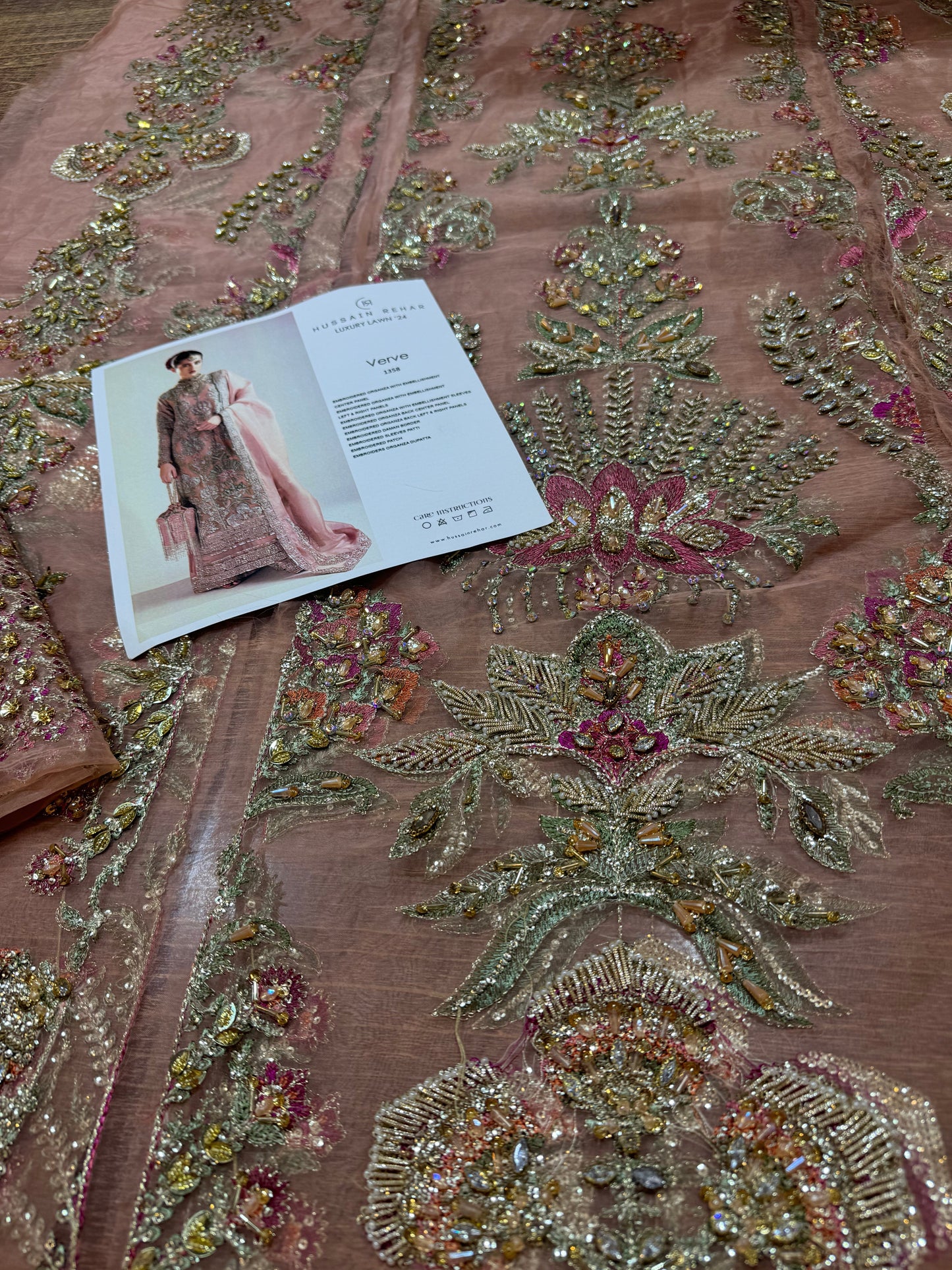 Hussain rehar tea pink wedding edition