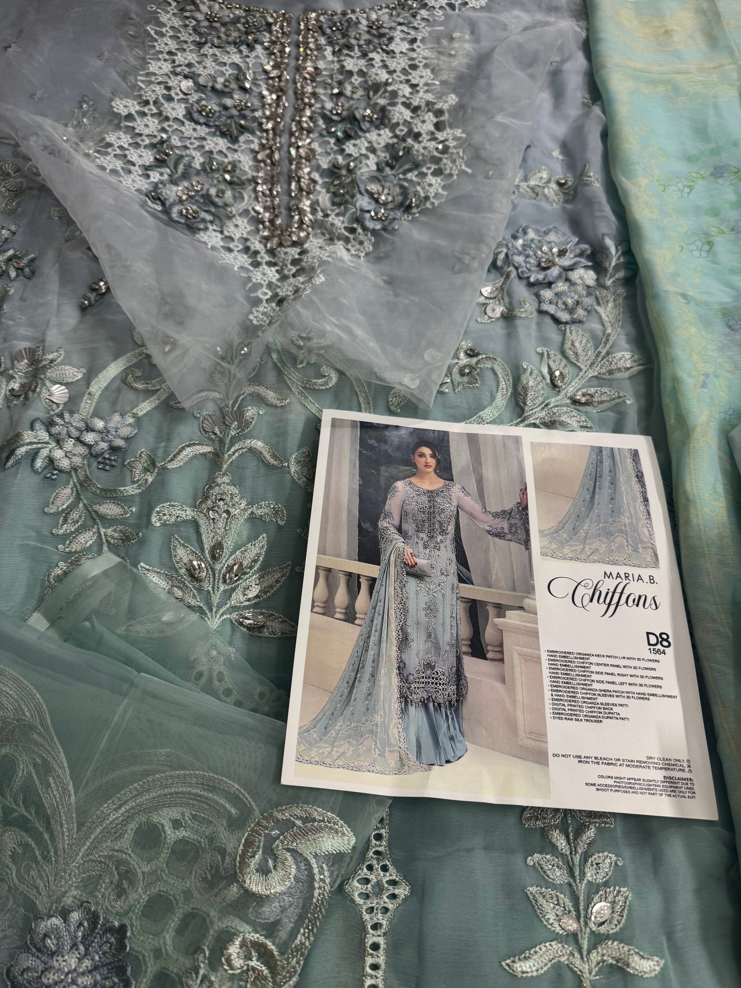 MariaB Chiffon Aqua