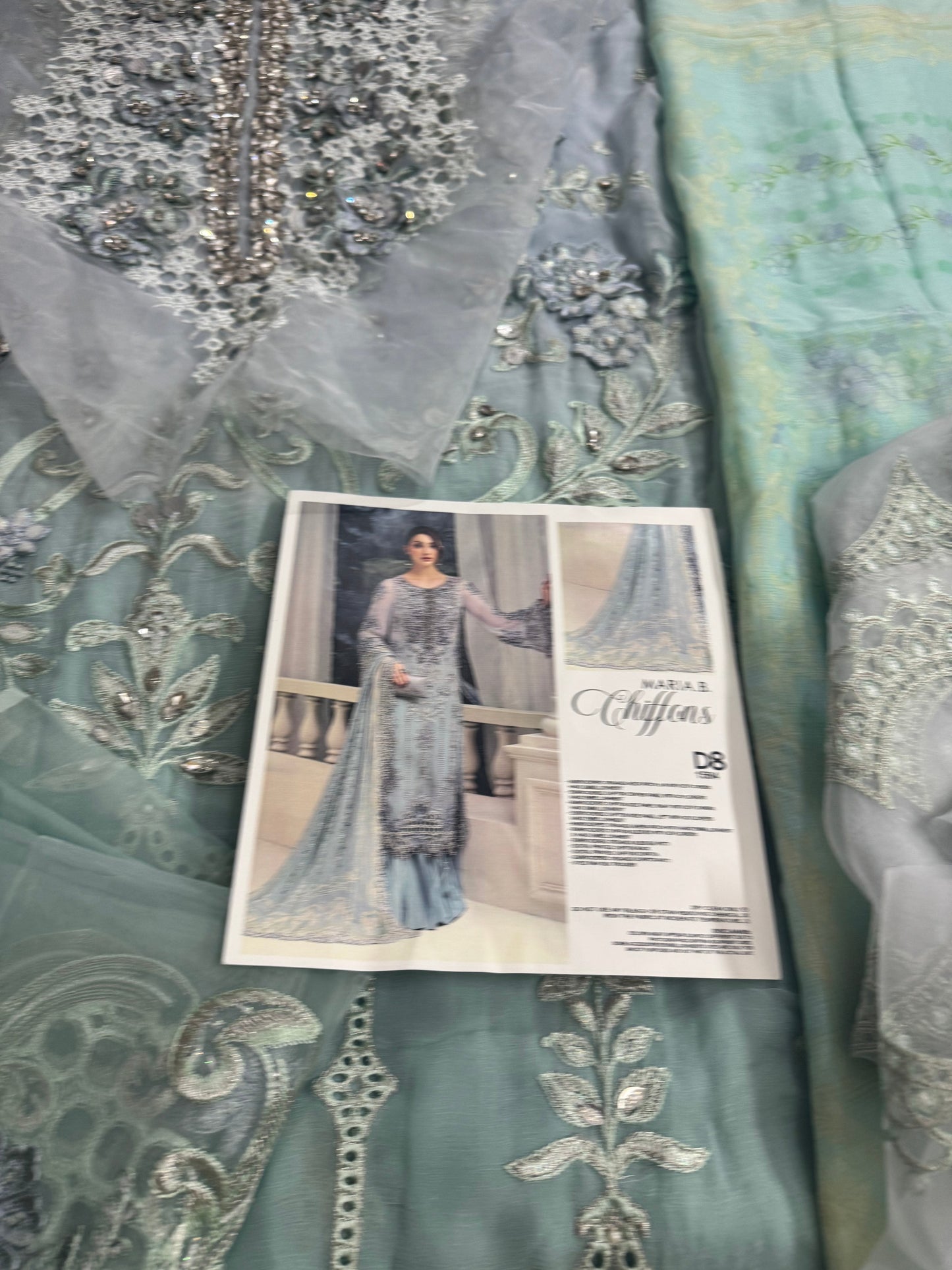 MariaB Chiffon Aqua