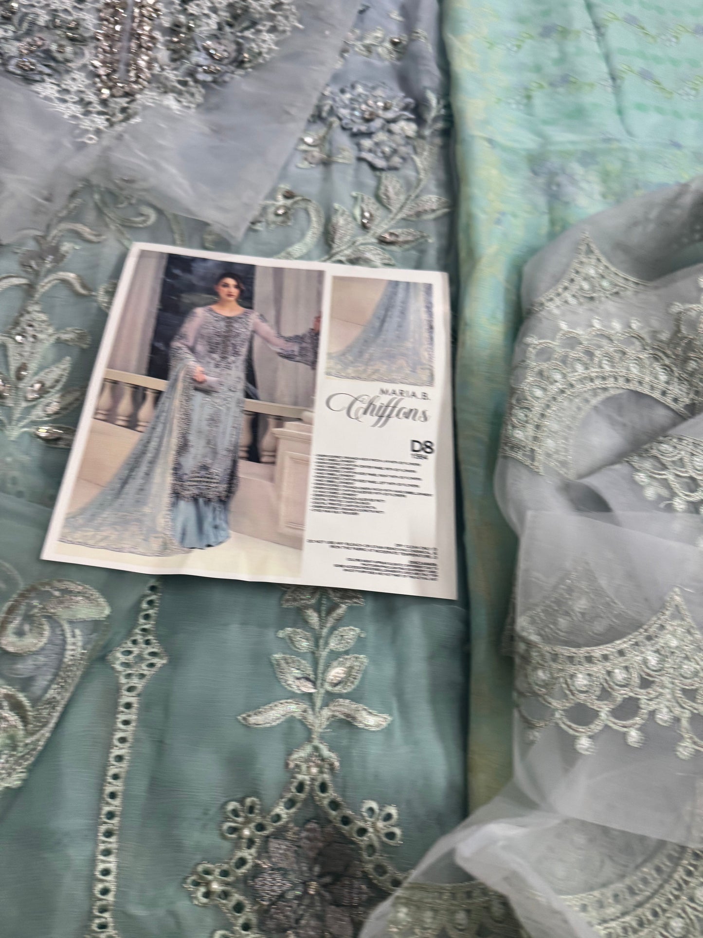 MariaB Chiffon Aqua