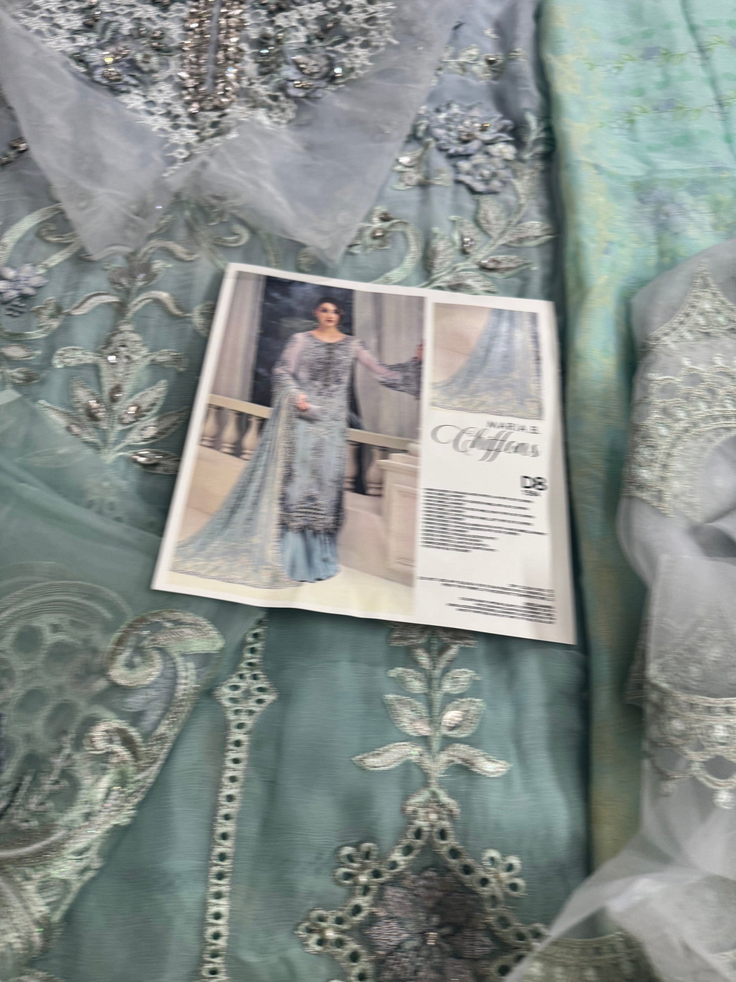 MariaB Chiffon Aqua