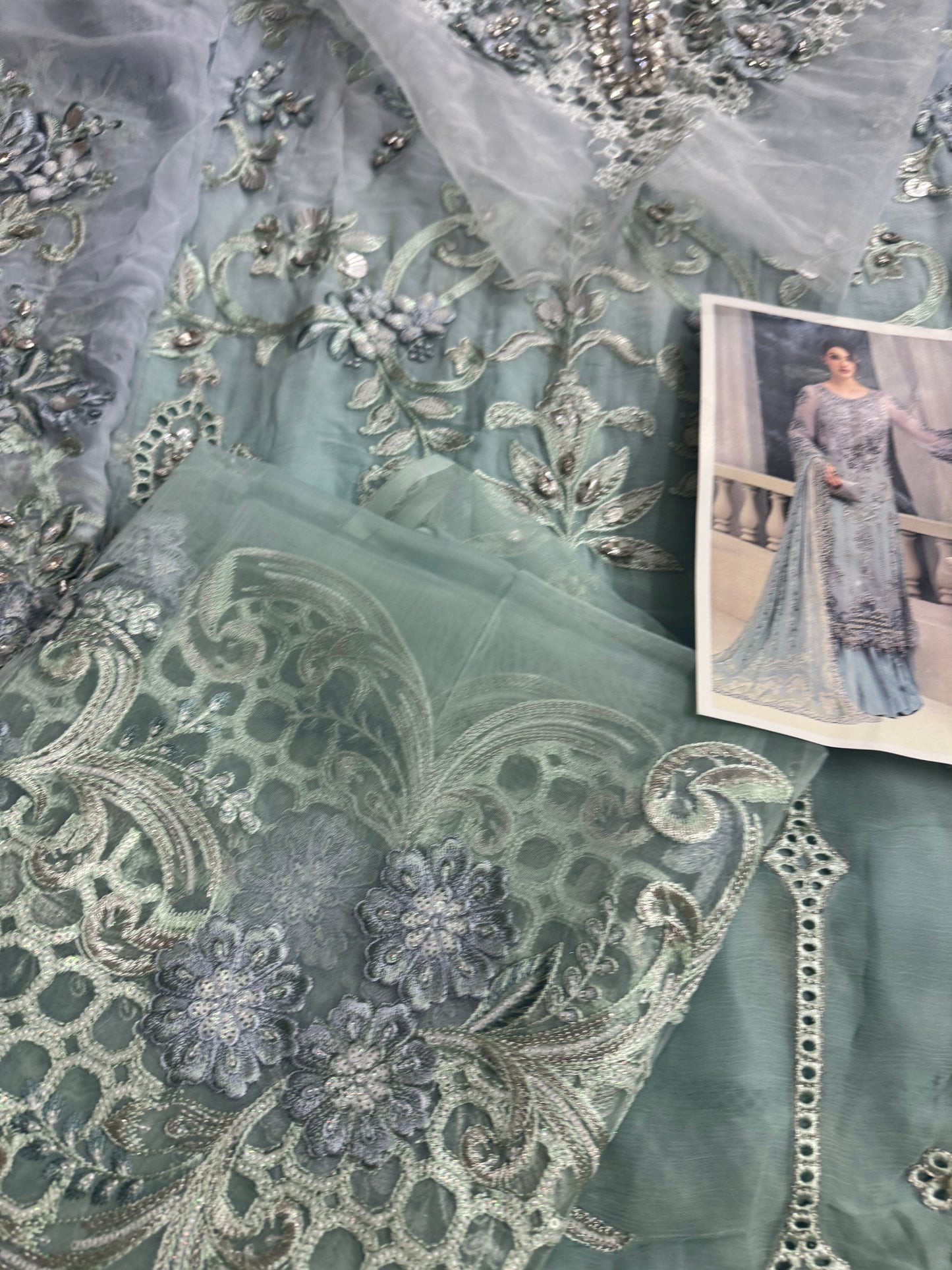 MariaB Chiffon Aqua