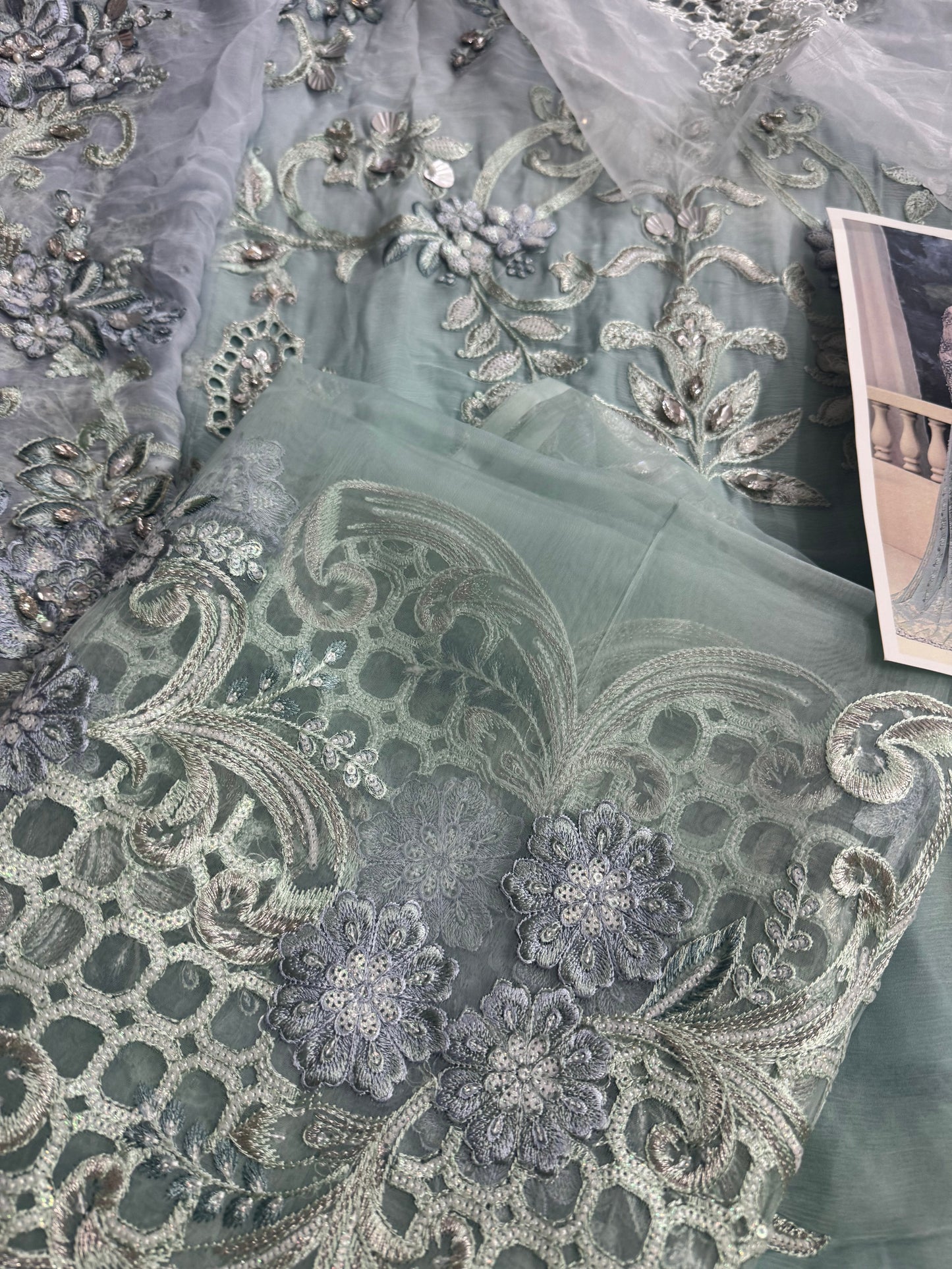 MariaB Chiffon Aqua