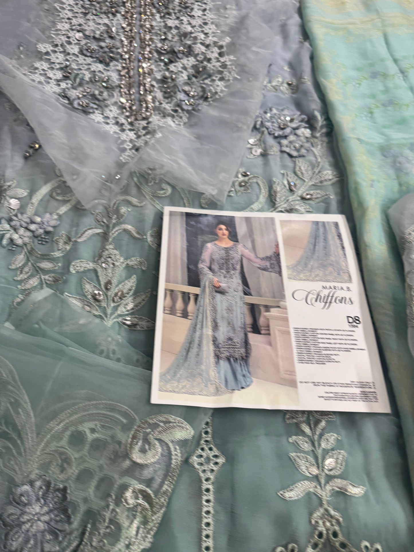 MariaB Chiffon Aqua
