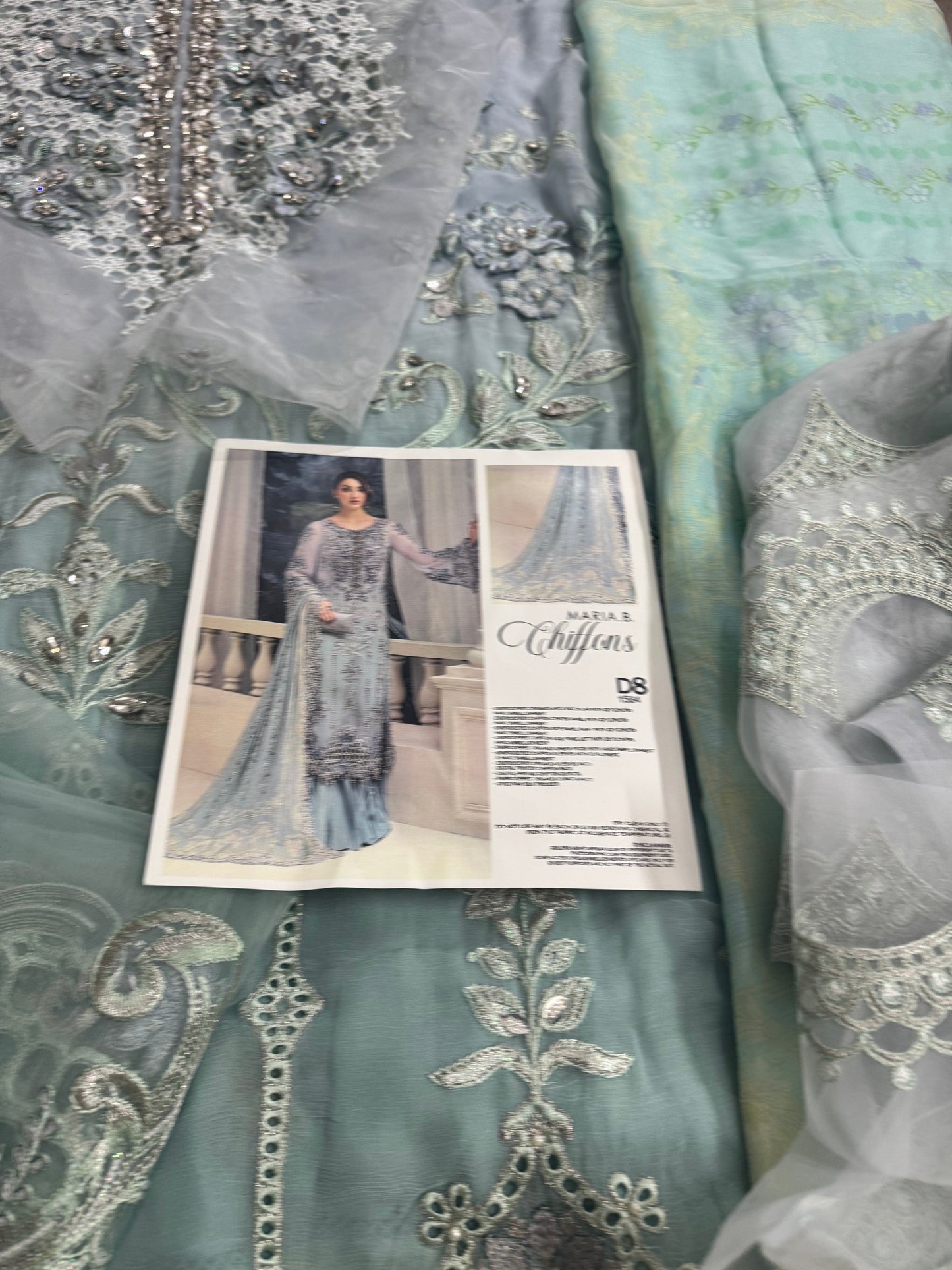 MariaB Chiffon Aqua