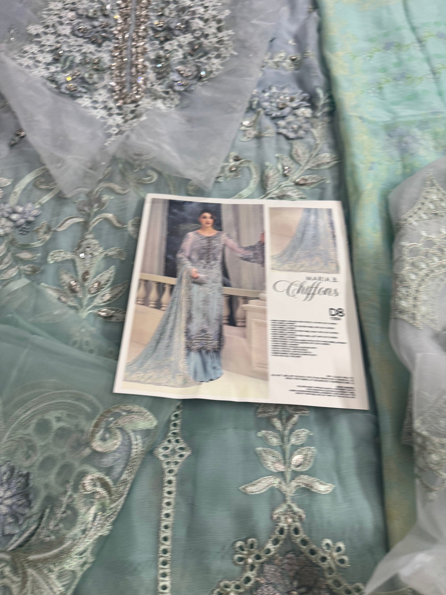 MariaB Chiffon Aqua