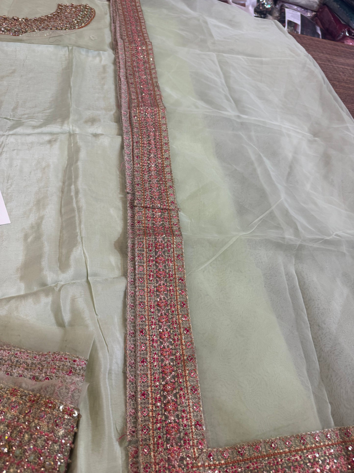 Hussain rehar pista and red wedding edition brand