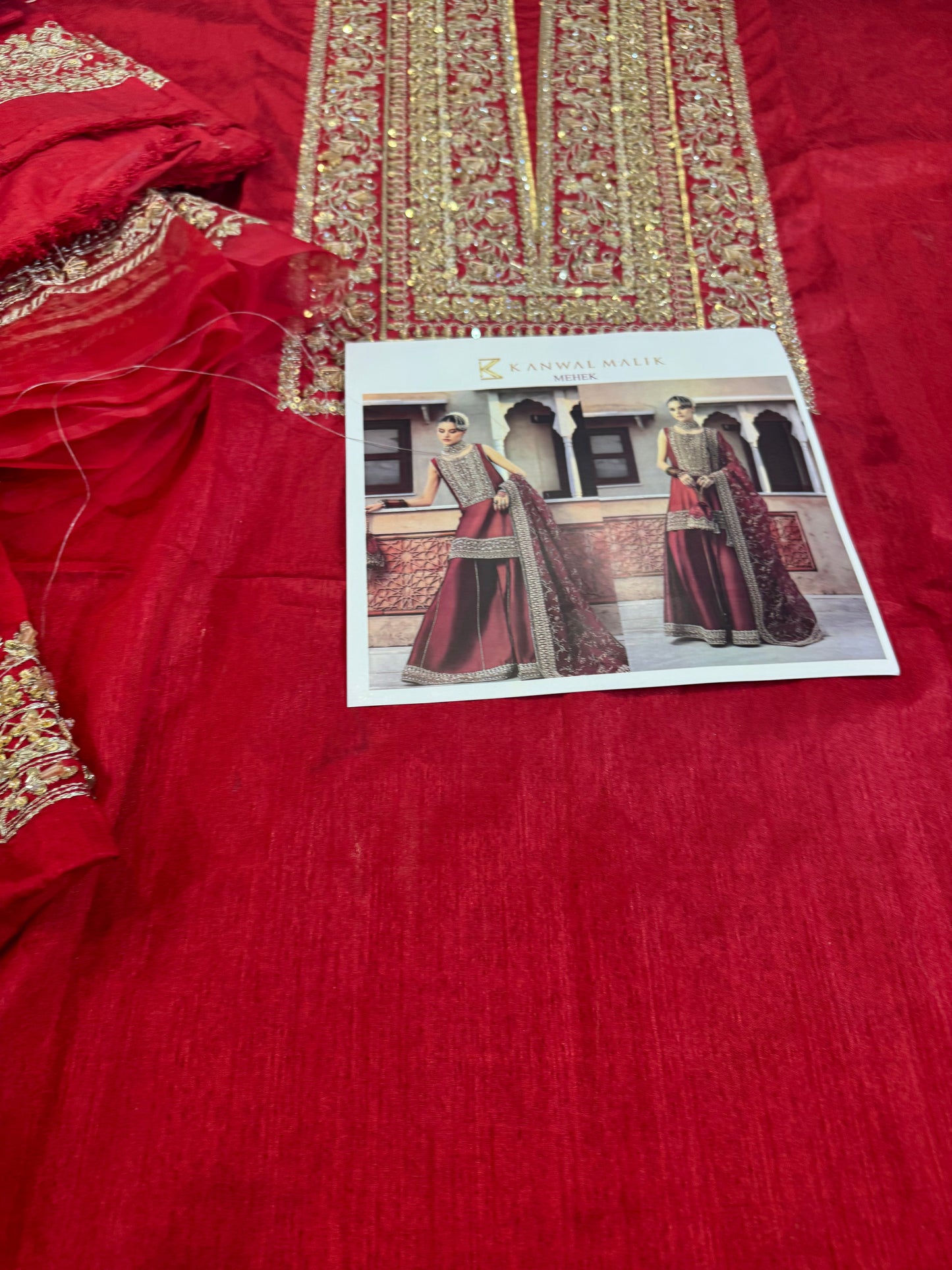 kanwal malik red wedding edition