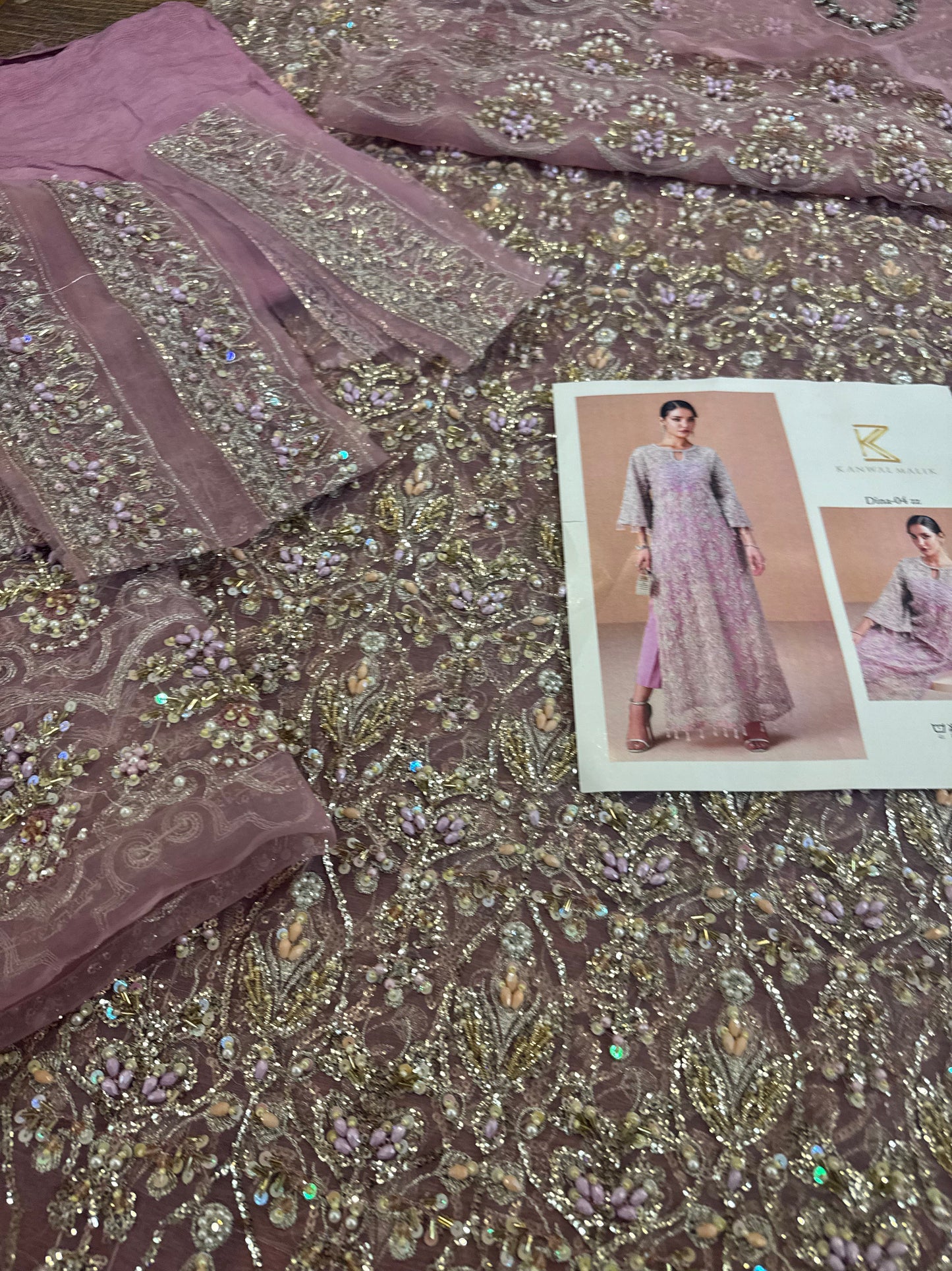 Kanwal Malik lilac bridal wedding edition