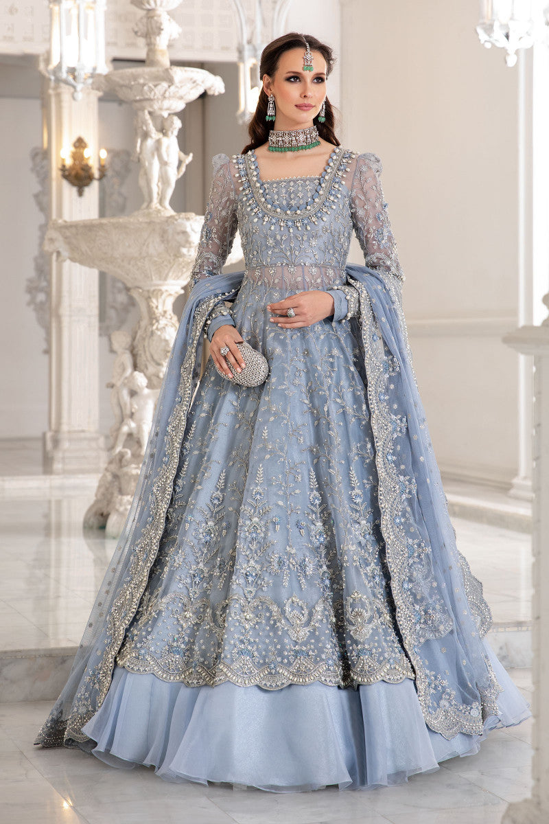 Blue Net Organza