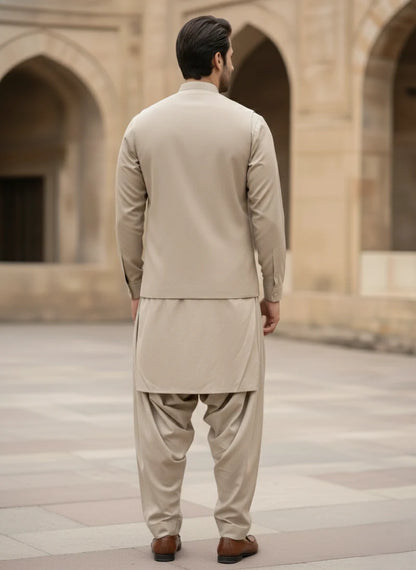 (3 PIECE) - SAHARA BEIGE PRESTIGE SUIT