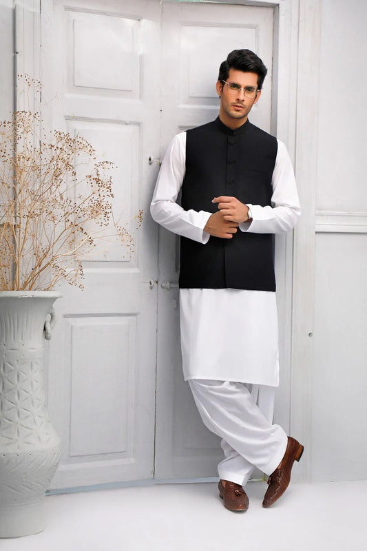 MEN'S WAIST COAT - BLACK