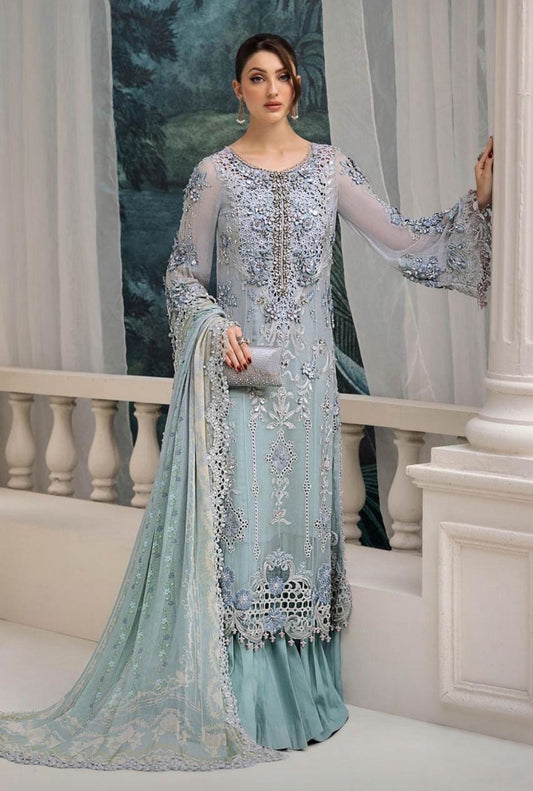 MariaB Chiffon Aqua