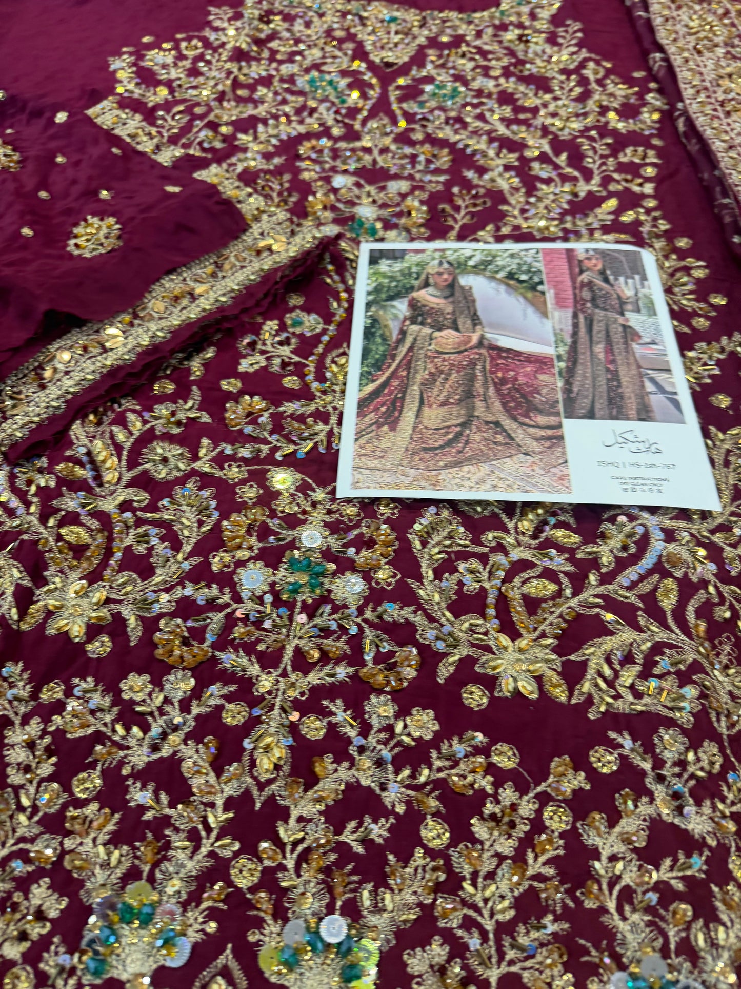 Haris shakeel red bridal