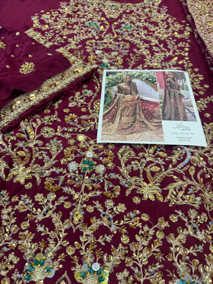 Haris shakeel red bridal