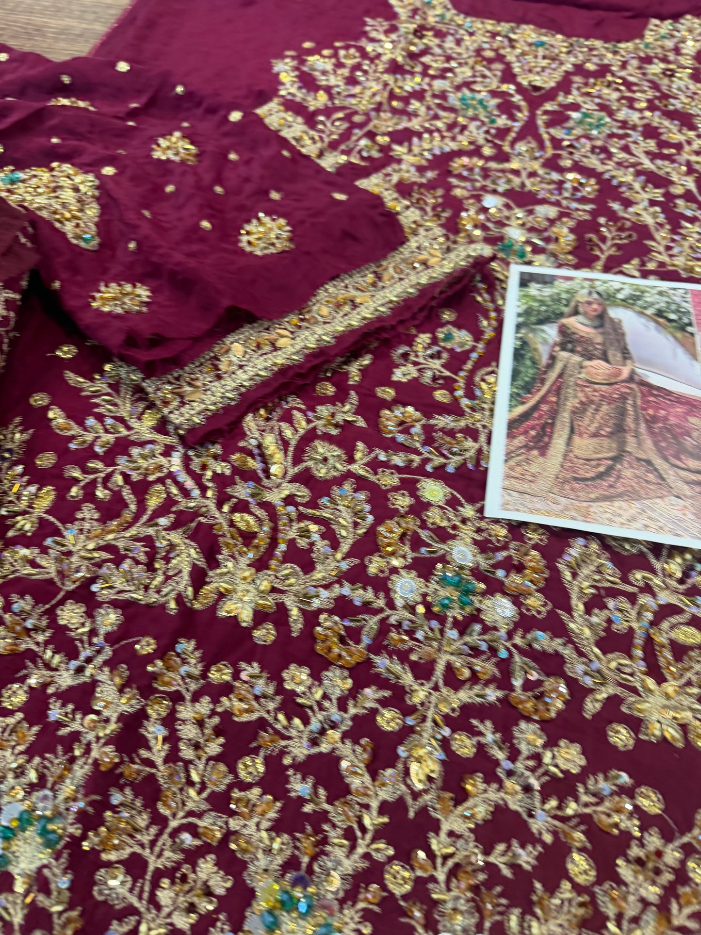 Haris shakeel red bridal