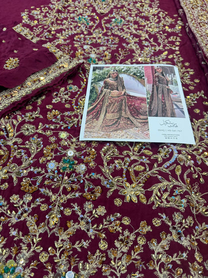 Haris shakeel red bridal