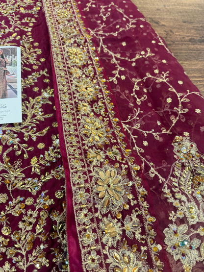 Haris shakeel red bridal