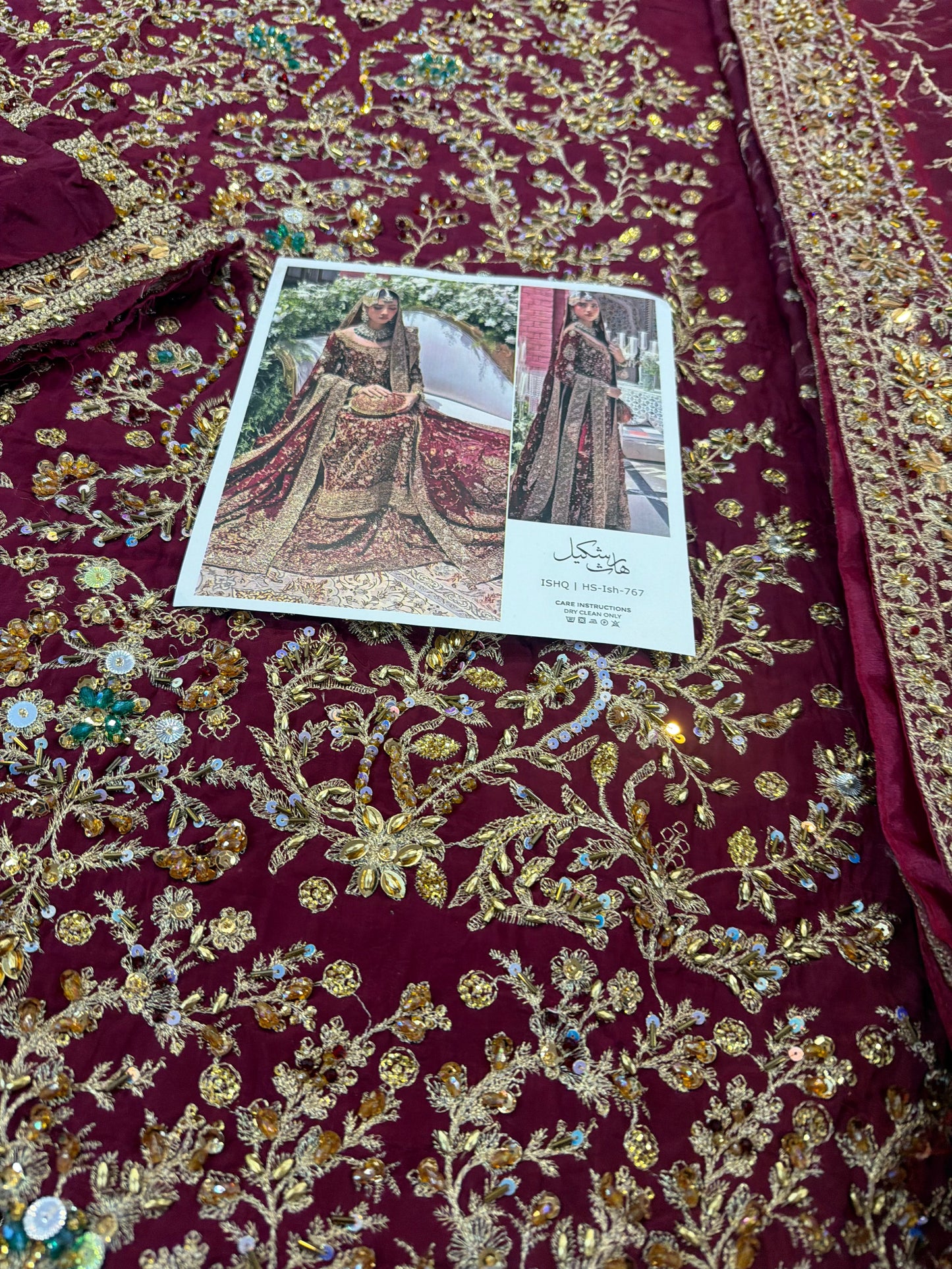 Haris shakeel red bridal