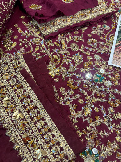 Haris shakeel red bridal
