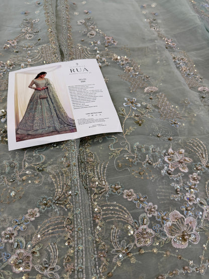 Faiza Saqlain mint wedding edition chiffon