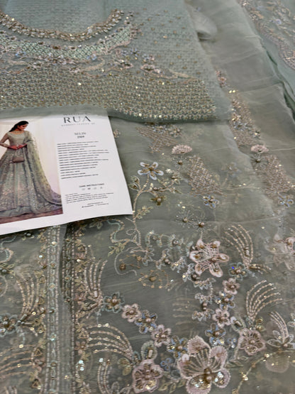 Faiza Saqlain mint wedding edition chiffon