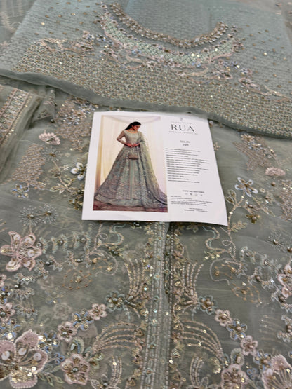 Faiza Saqlain mint wedding edition chiffon