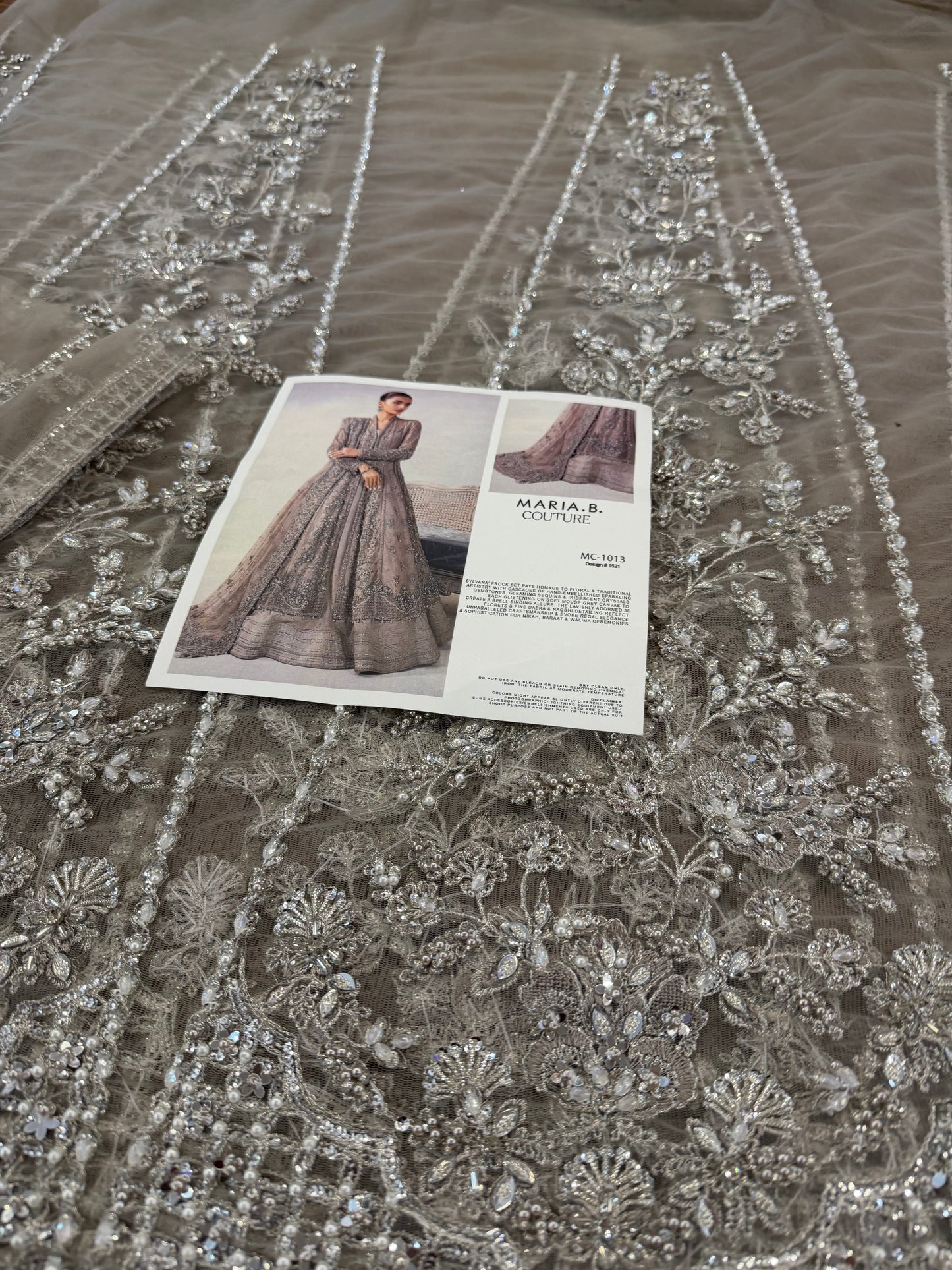 Maria B mouse chiffon wedding edition