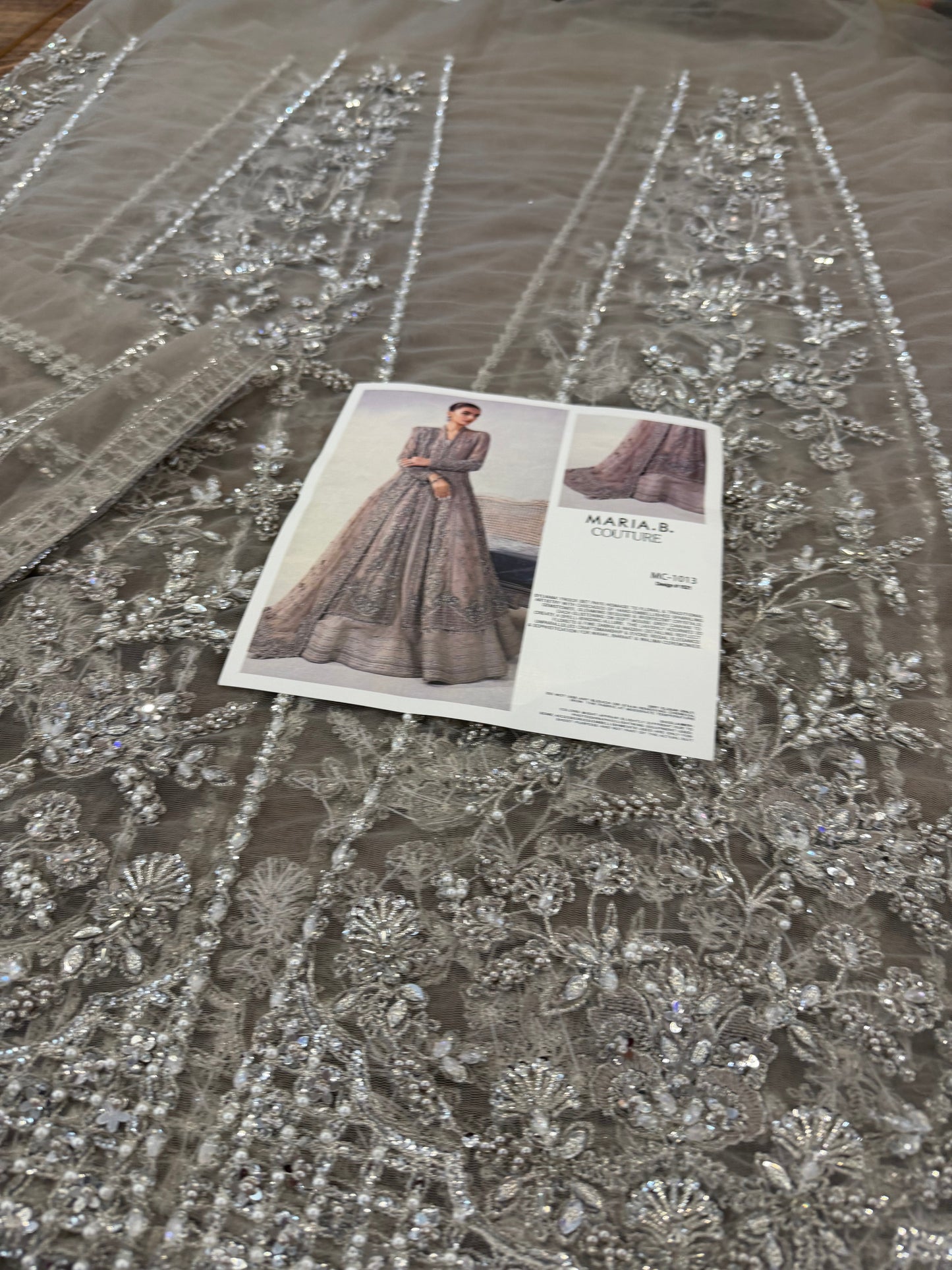 Maria B mouse chiffon wedding edition
