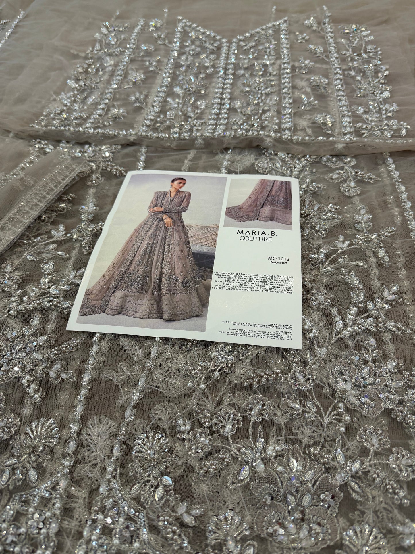 Maria B mouse chiffon wedding edition
