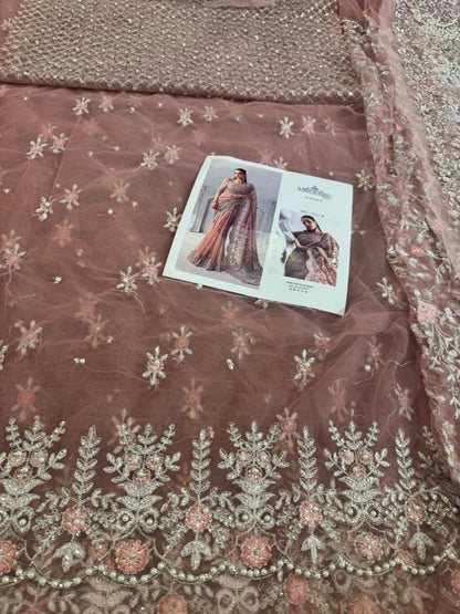 Coture pink saree