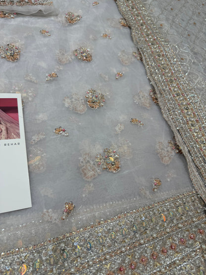Hussain rehar ivory multi  wedding edition