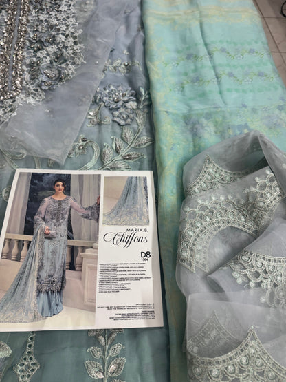 MariaB Chiffon Aqua