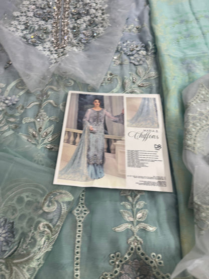 MariaB Chiffon Aqua
