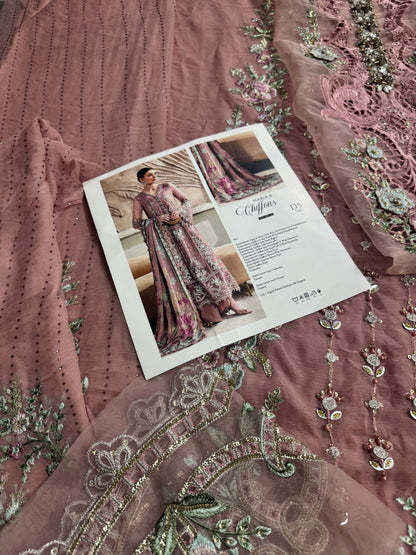 Maria B chiffon TeaPink