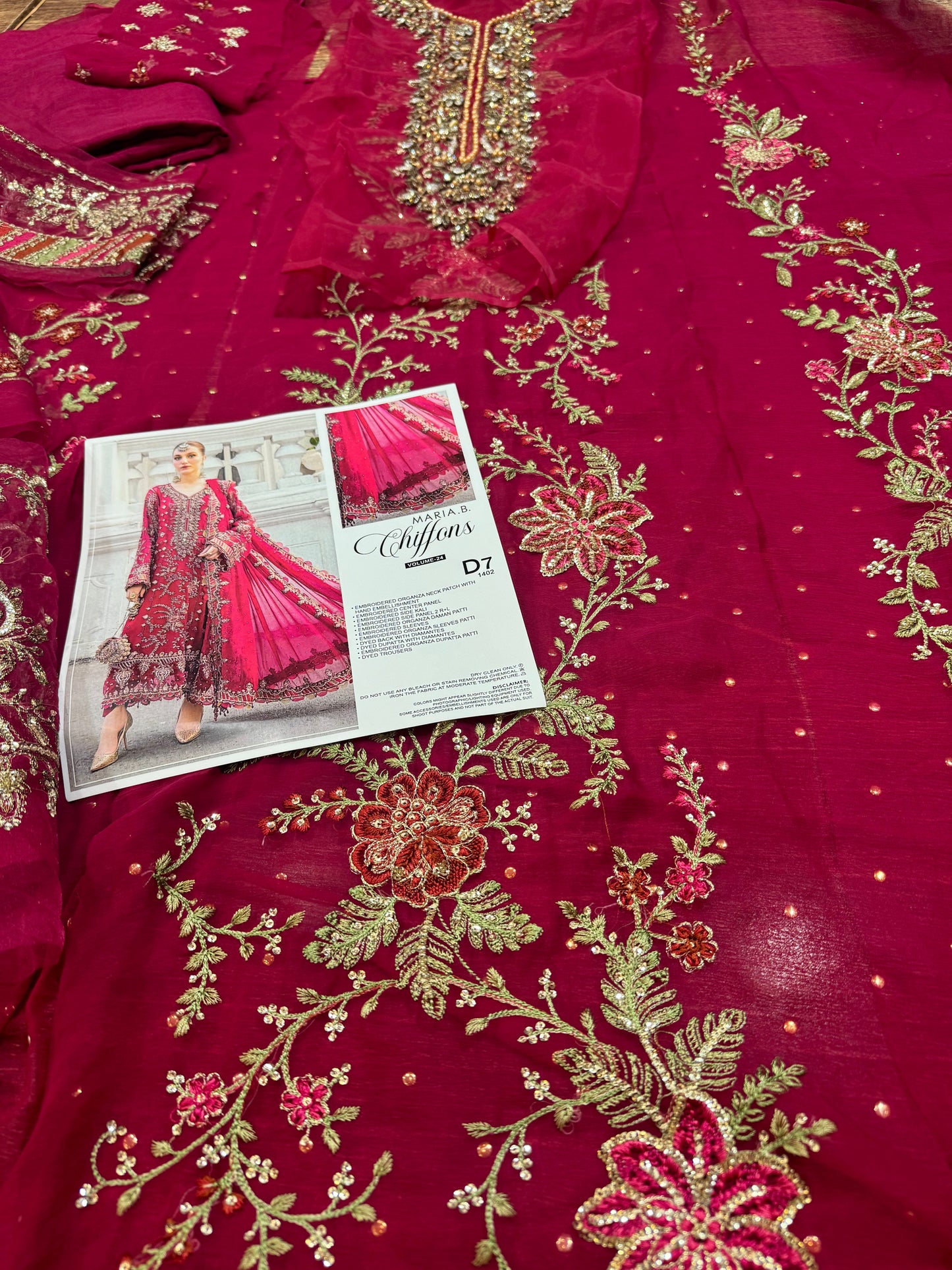 Maria b red chiffon collection