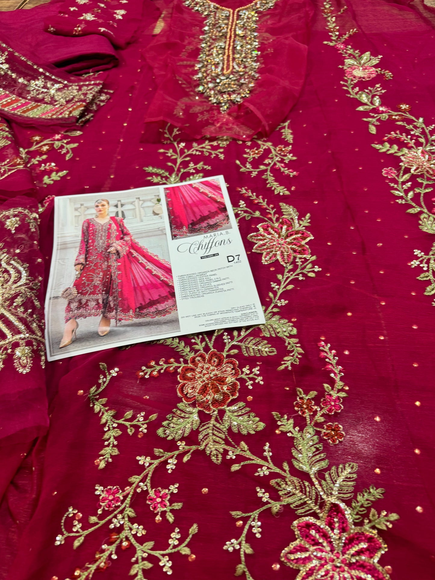 Maria b red chiffon collection