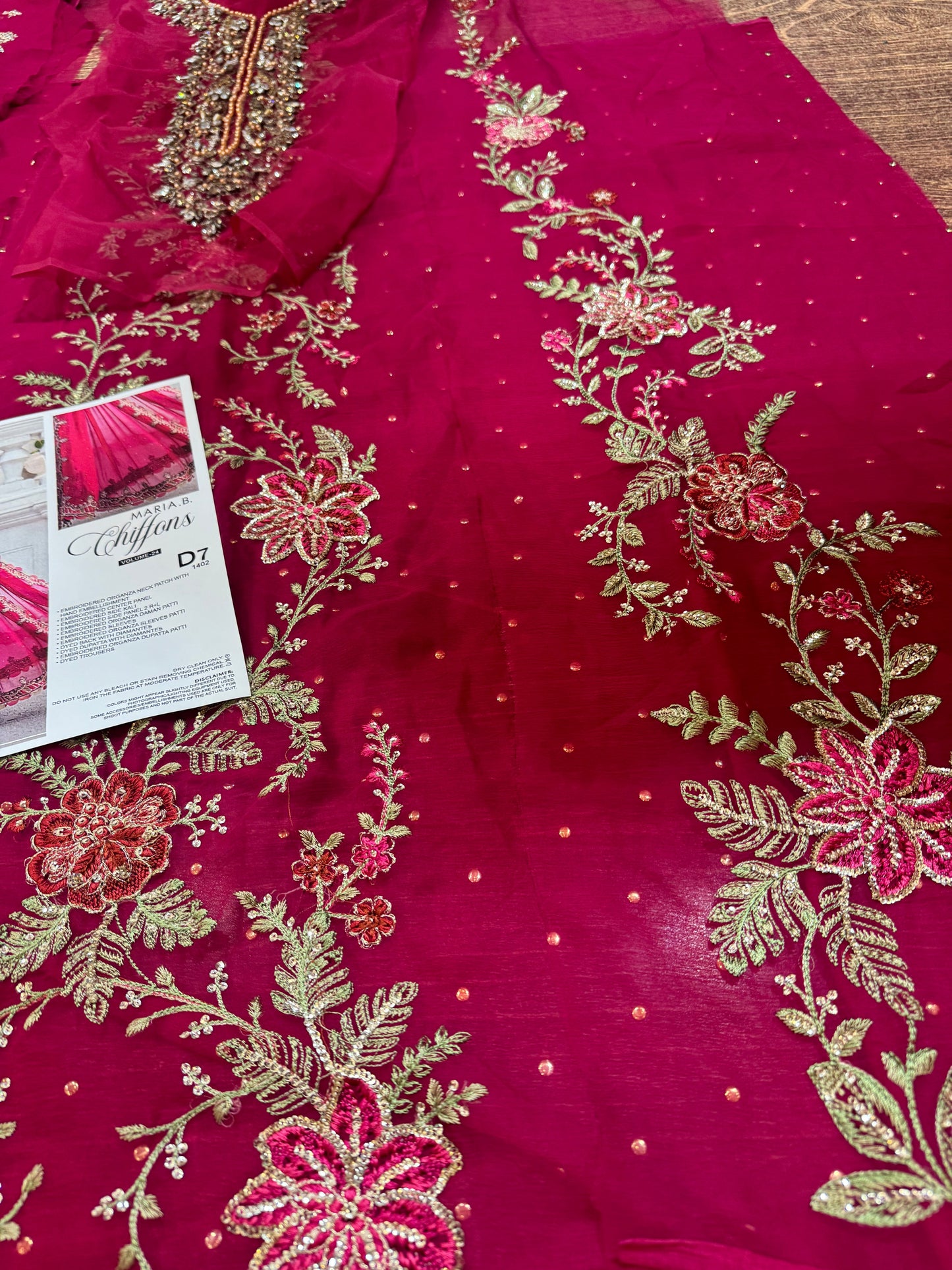 Maria b red chiffon collection