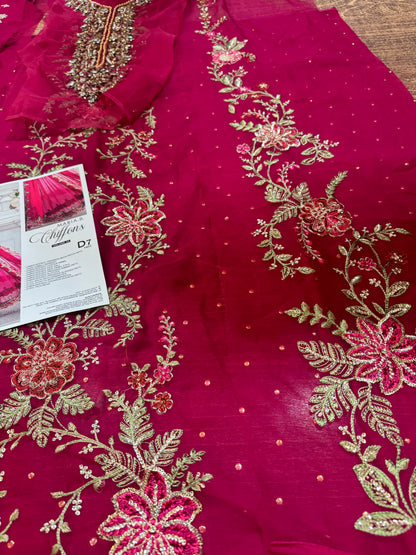 Maria b red chiffon collection