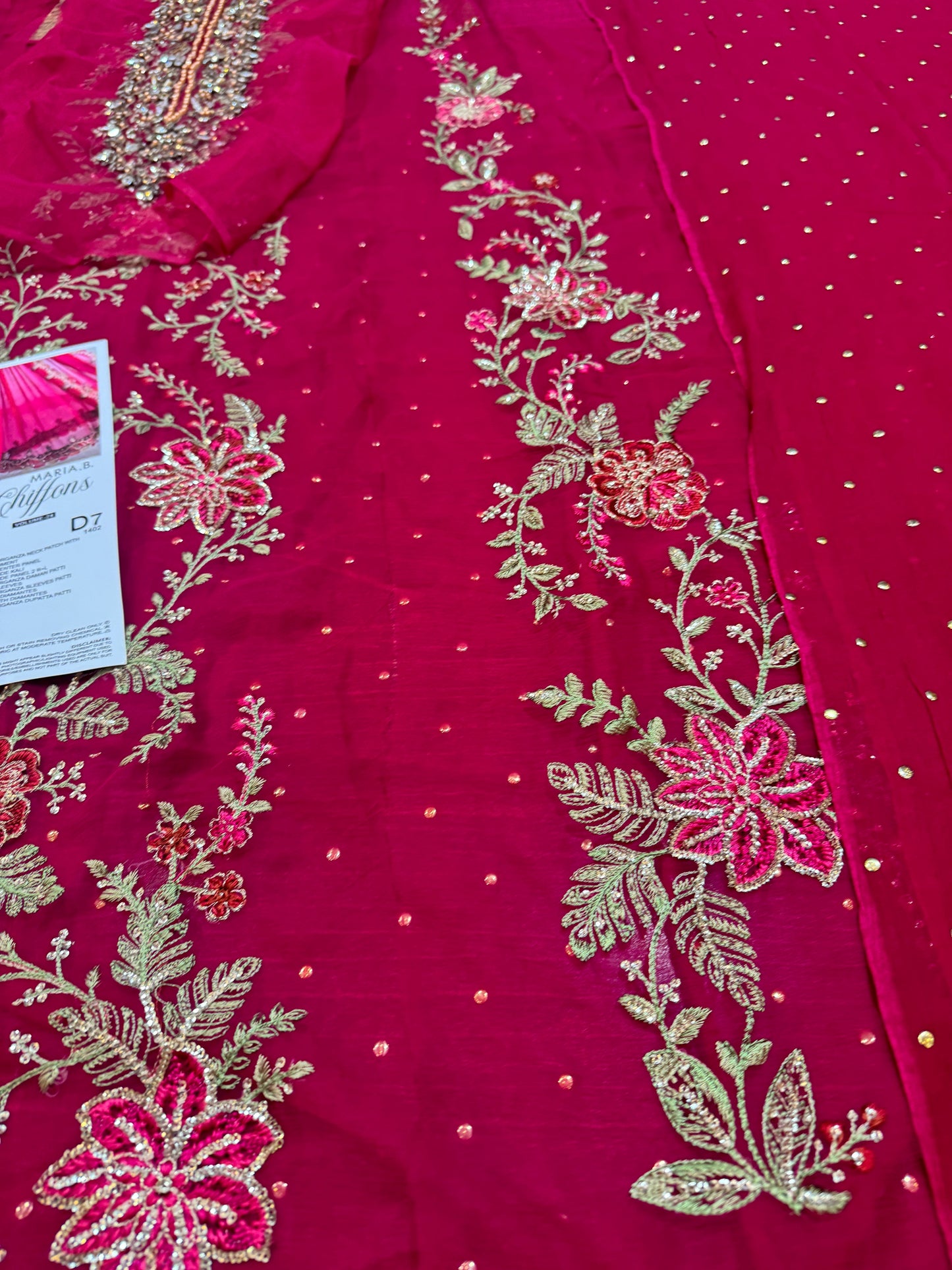 Maria b red chiffon collection