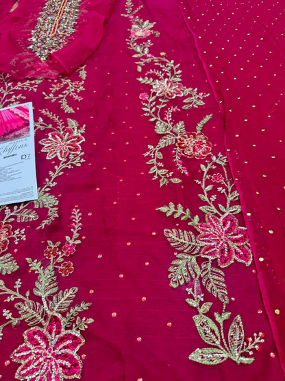 Maria b red chiffon collection