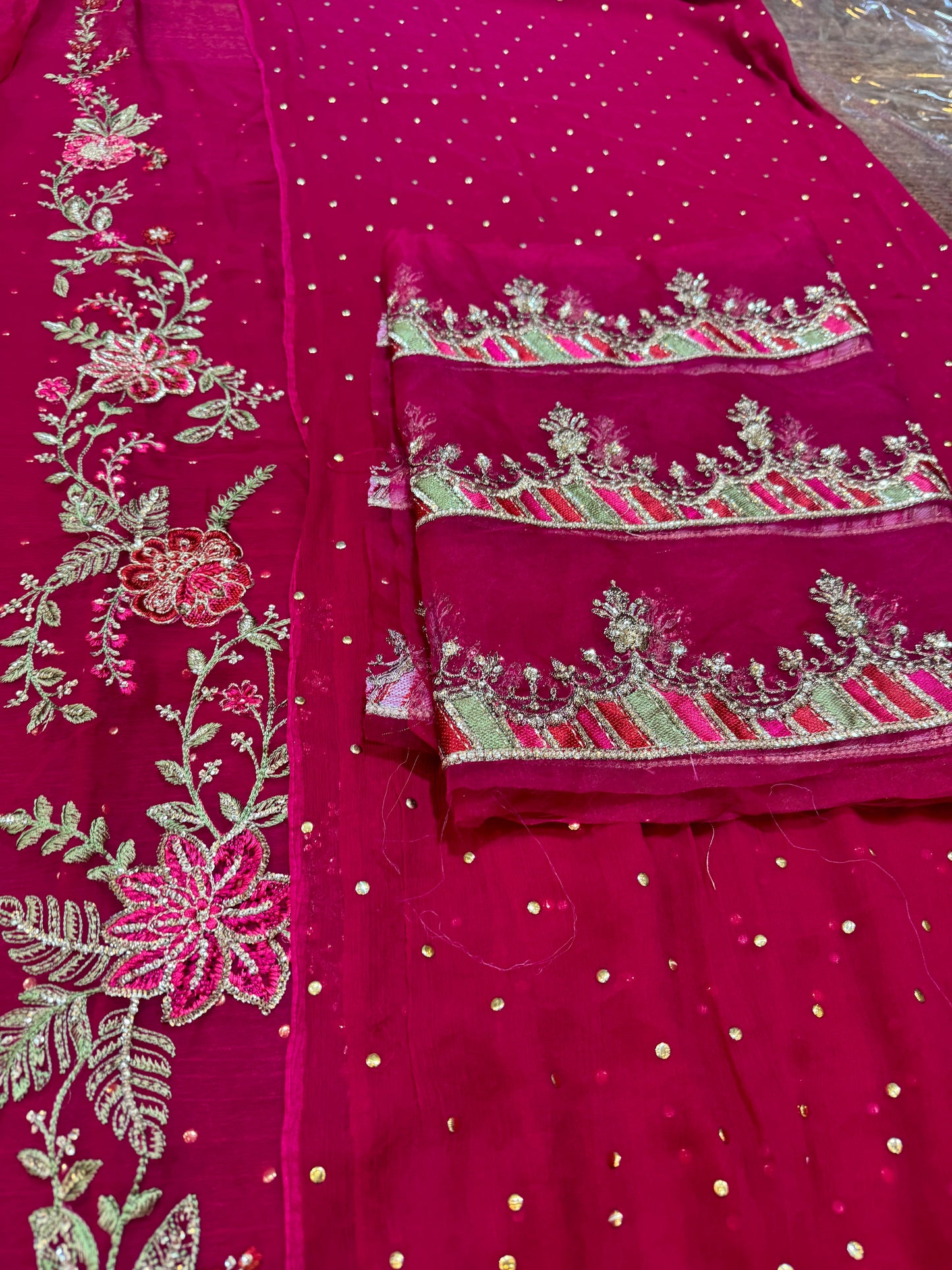 Maria b red chiffon collection