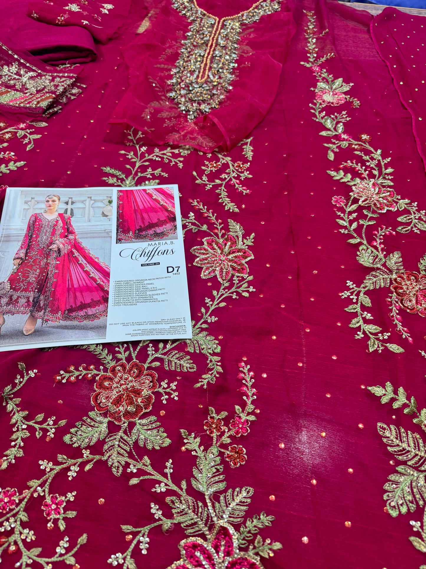 Maria b red chiffon collection