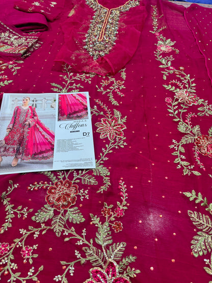 Maria b red chiffon collection
