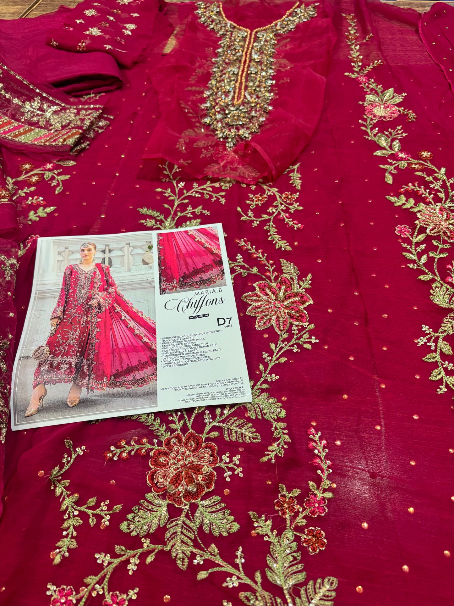 Maria b red chiffon collection