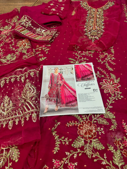 Maria b red chiffon collection