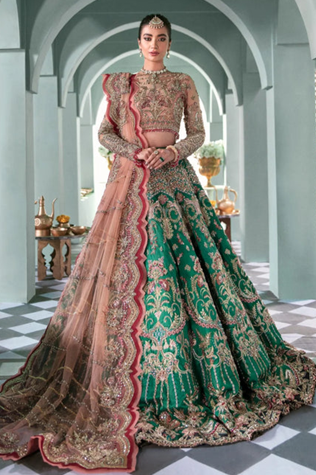 DEMI COUTURE FAIROZ RAW SILK MAXI - 09705